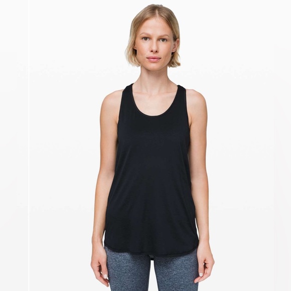 lululemon athletica Tops - Lululemon Essential Tank Pleated Black Size 14